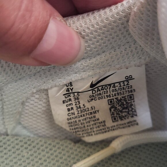 Nike Blazer Low 77 Gs White Pink Gaze - 4Y - Picture 6 of 7